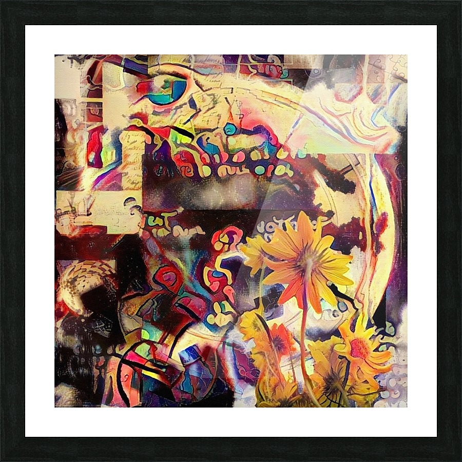 Yellow Flowers Picture Frame print