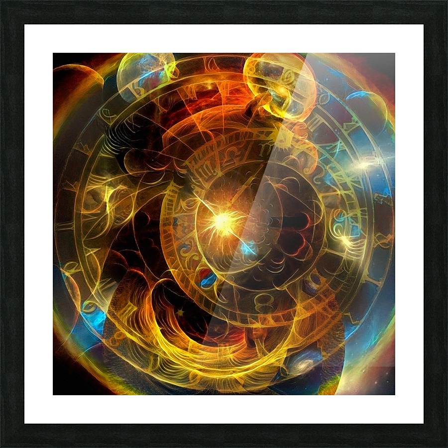 Astronomical Time Picture Frame print