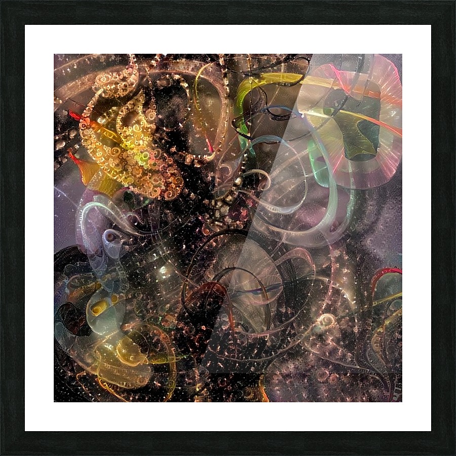 Abstracted Forms Picture Frame print