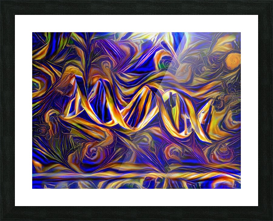 Abstract DNA Picture Frame print