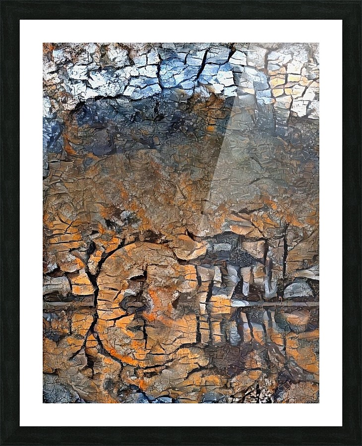 Asian Style Abstract Picture Frame print