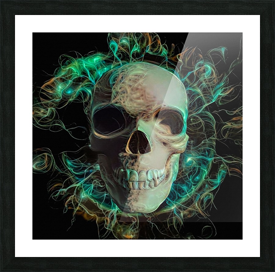 Energy Skull Picture Frame print