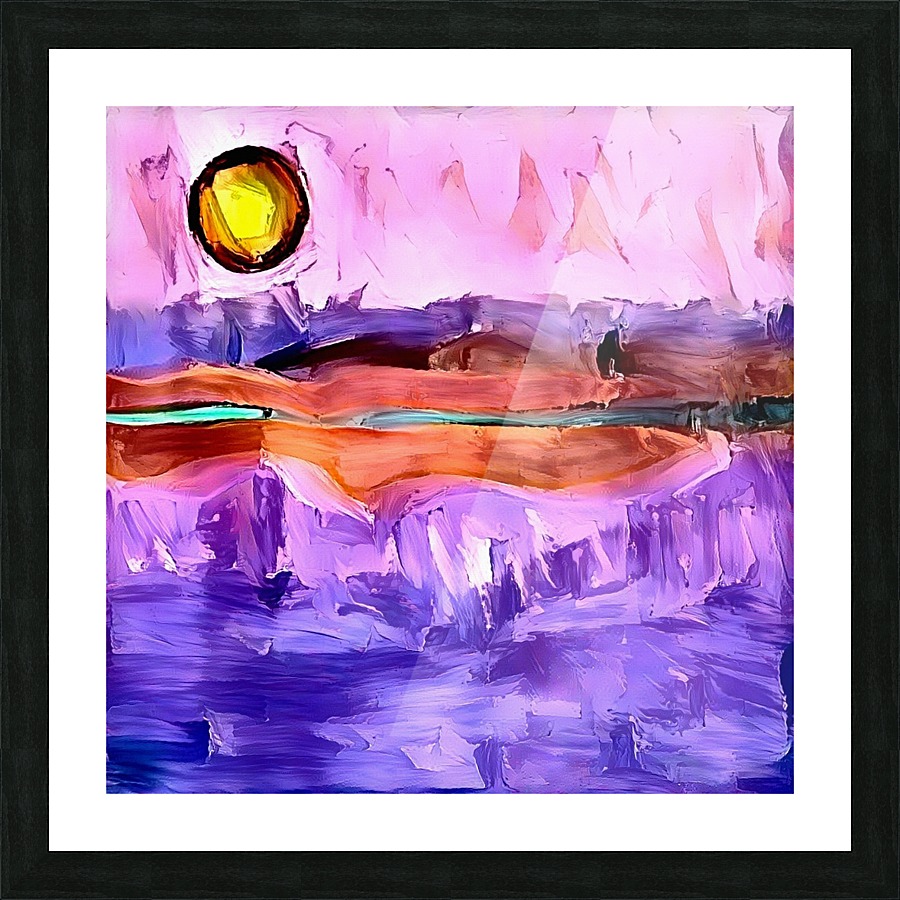 Abstract  Sunset Picture Frame print