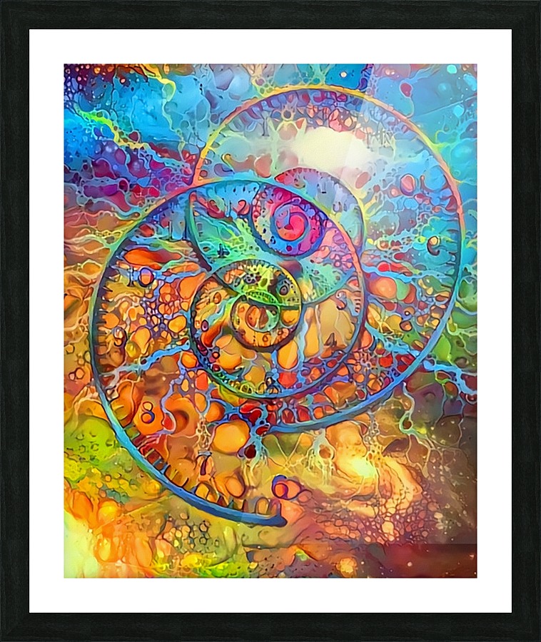 Time Spirals Picture Frame print