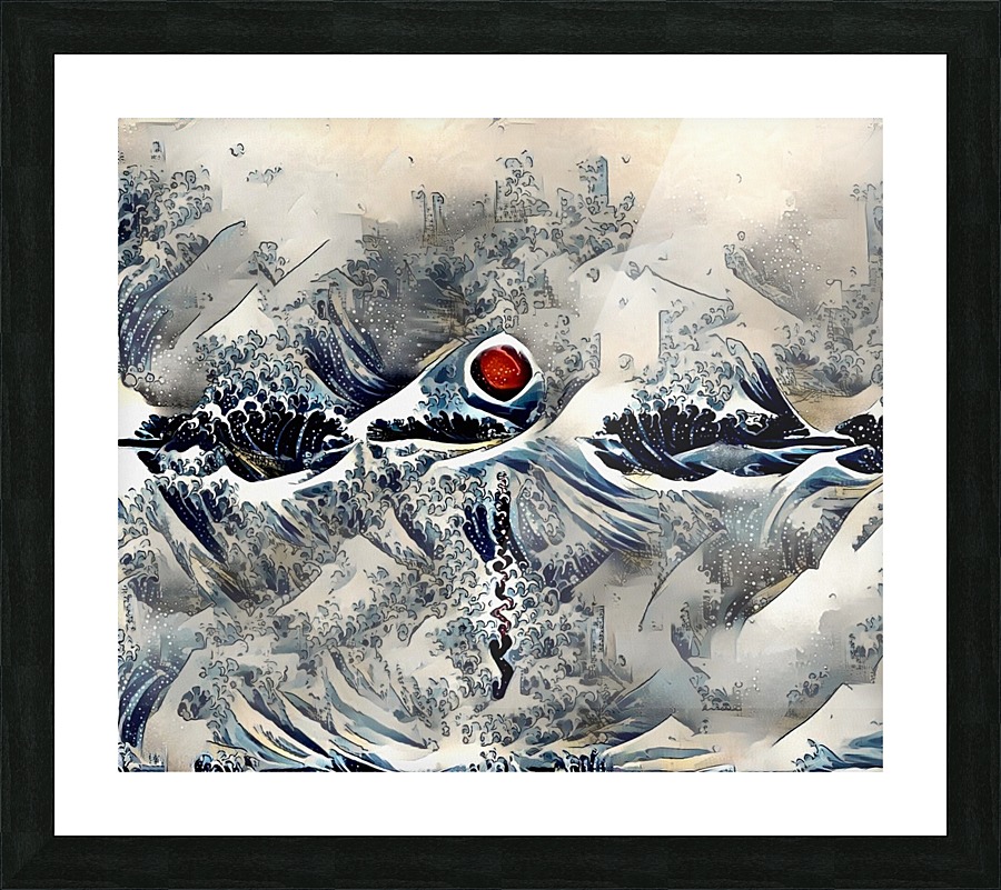 Red Sunset Picture Frame print