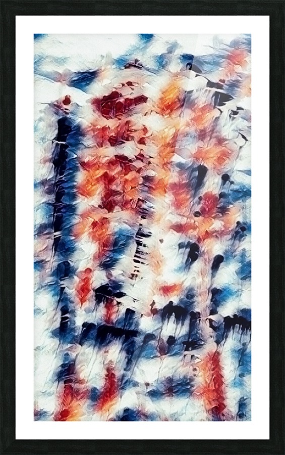 Abstract Brush Strokes Picture Frame print
