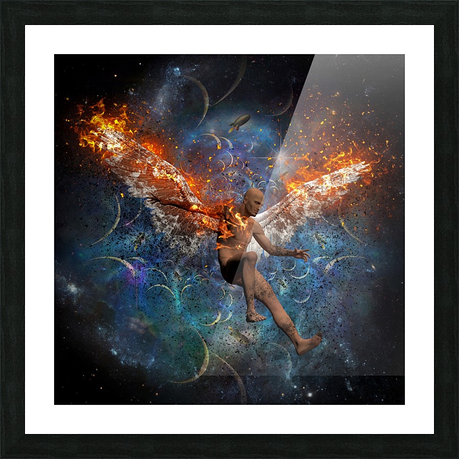 Fallen Angel Picture Frame print