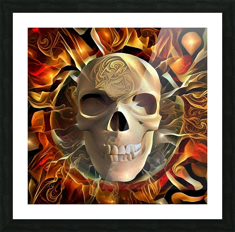 Skull Picture Frame print