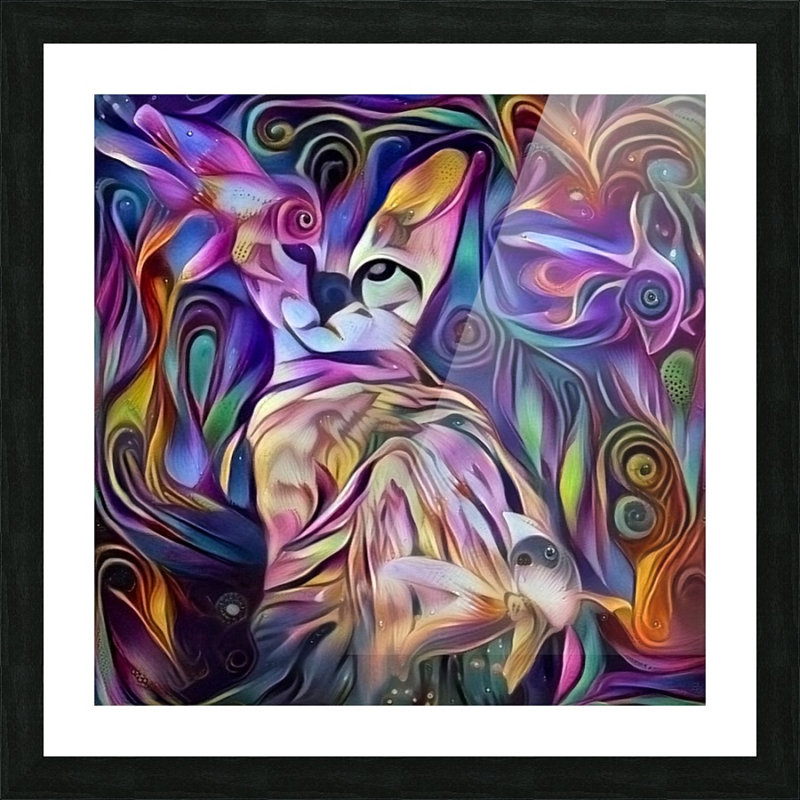 Kitty Picture Frame print