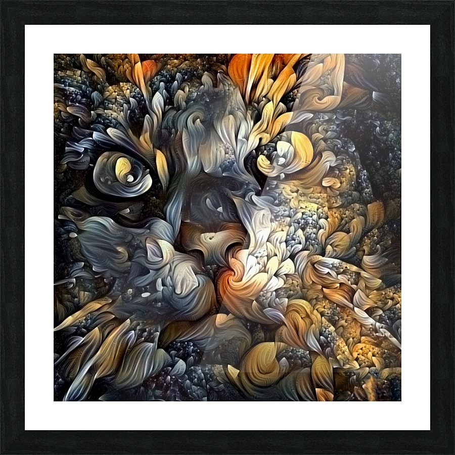 Cat Eyes Picture Frame print