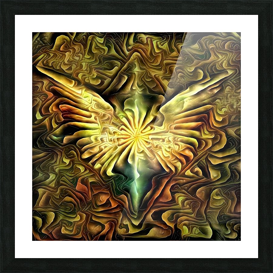 Shining Wings Picture Frame print