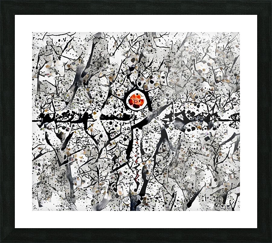 Red Sun Picture Frame print
