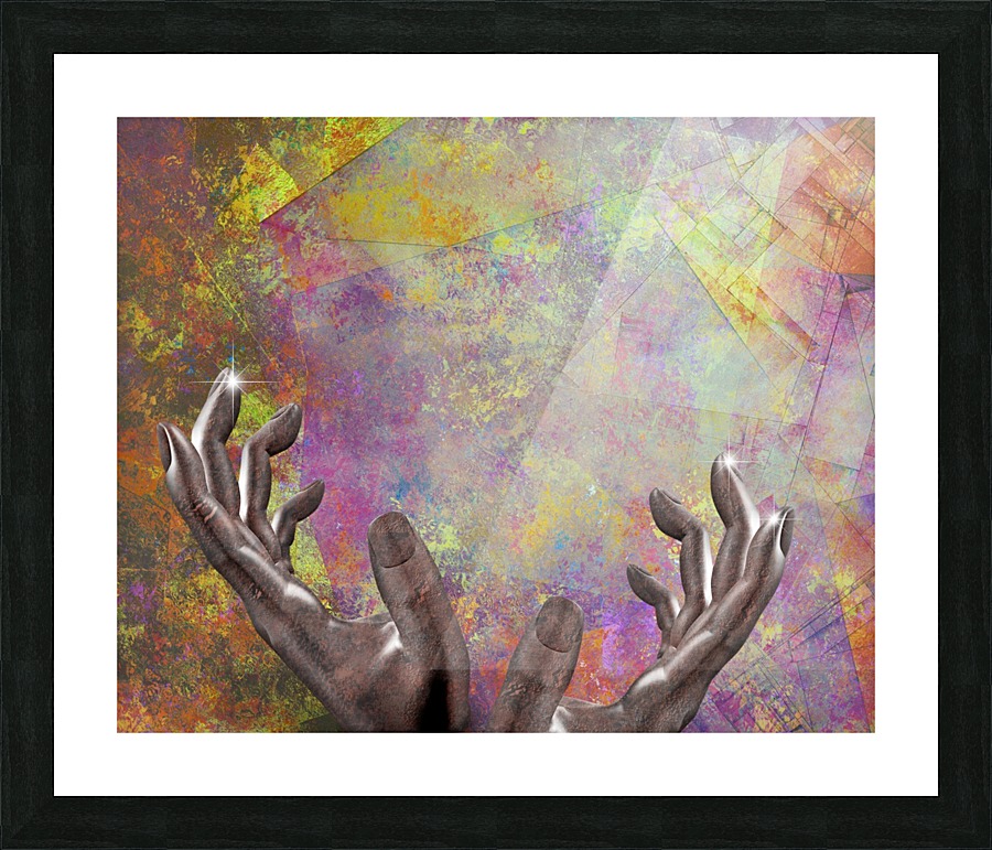 Artist Hands Picture Frame print