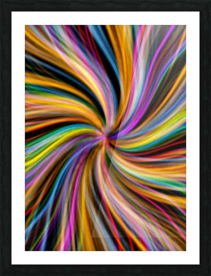 Colorful Vortex Picture Frame print