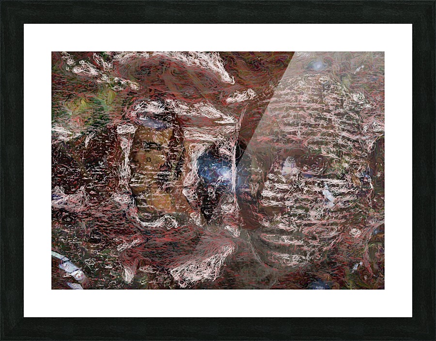 Faces Picture Frame print