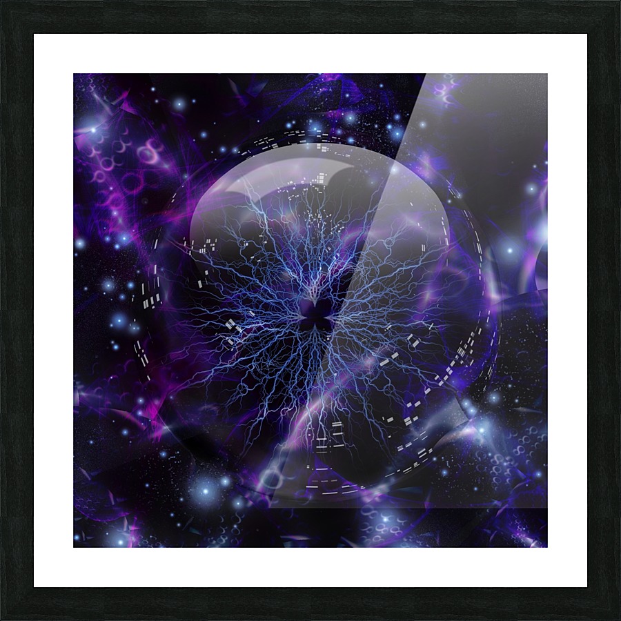 Plasma Ball Picture Frame print