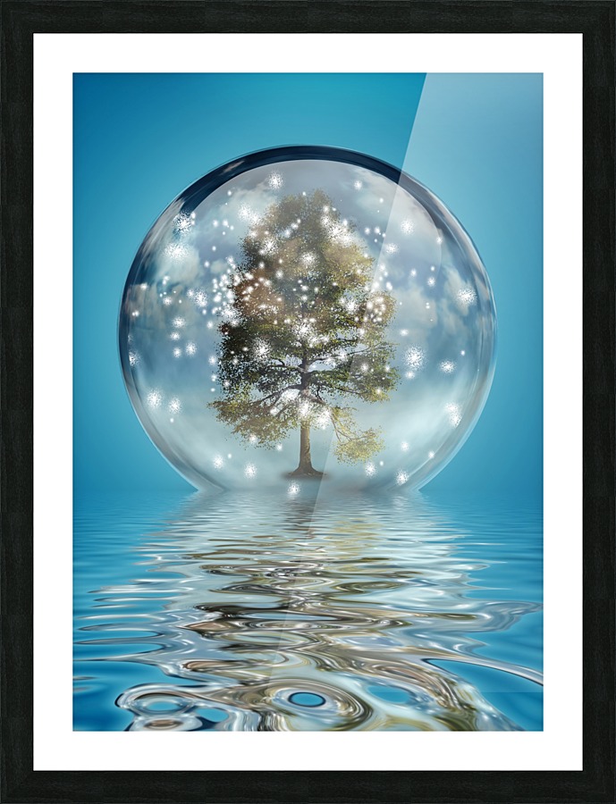 Christmas Ball Picture Frame print