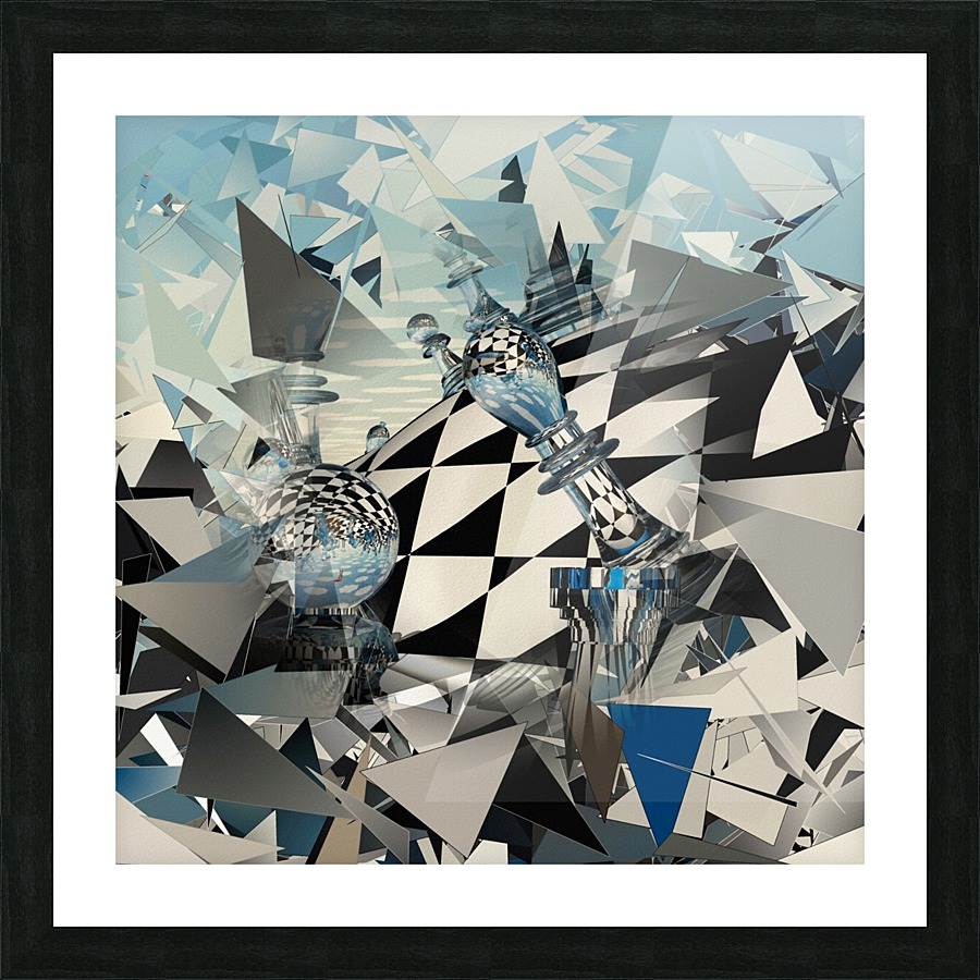 Surreal Chess Picture Frame print