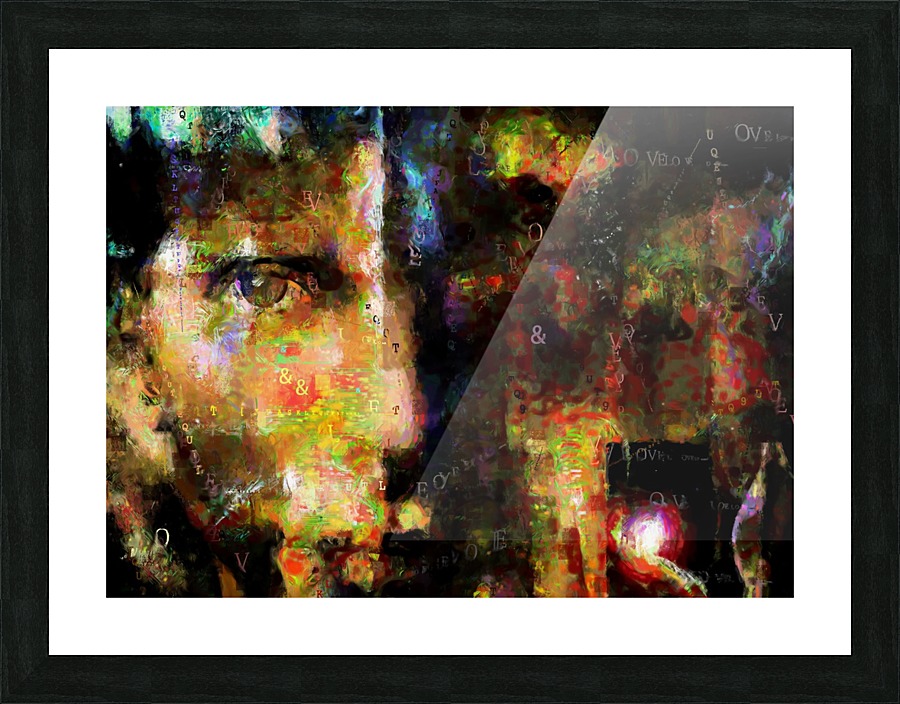 Abstract Face Picture Frame print