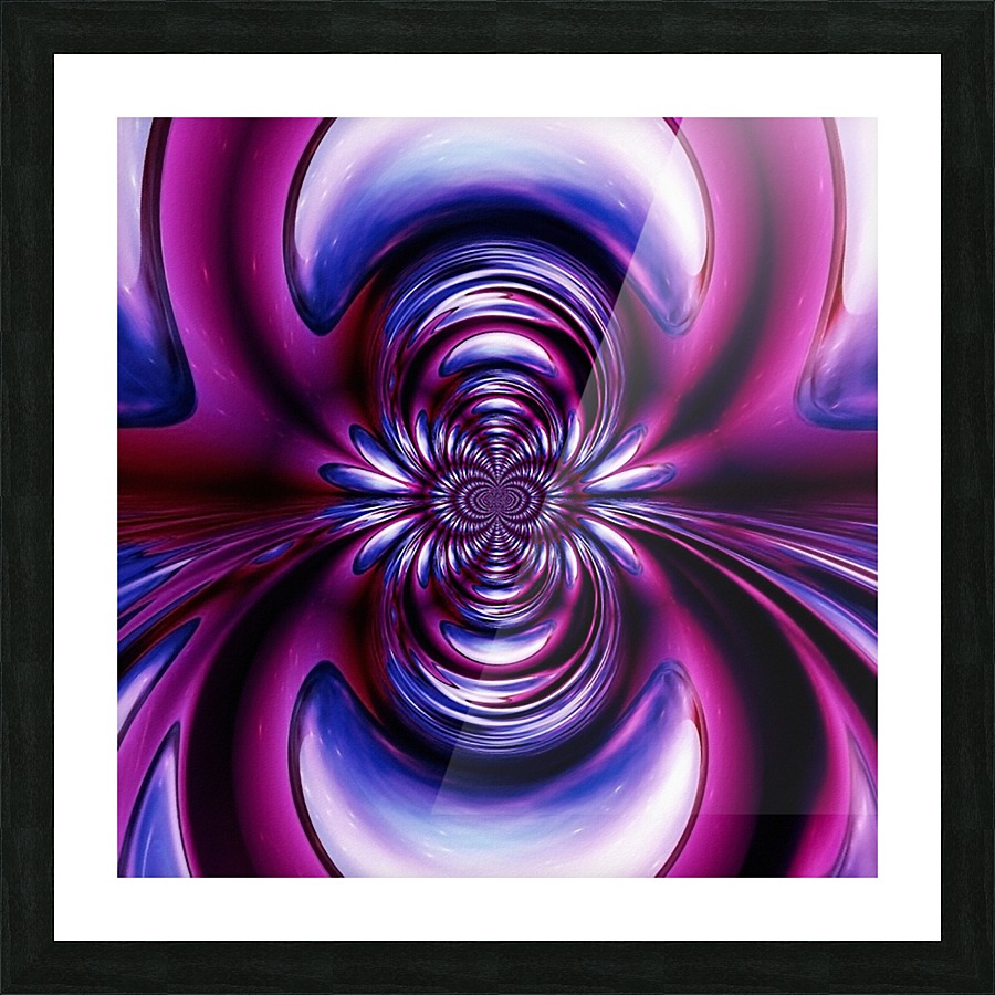 Purple Space Picture Frame print