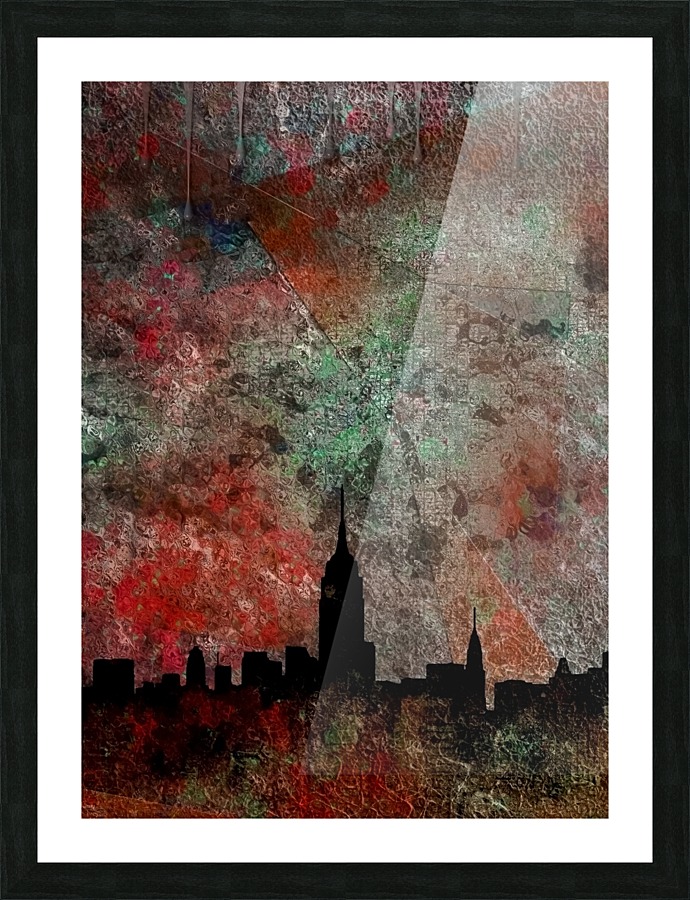 NY Abstract Picture Frame print