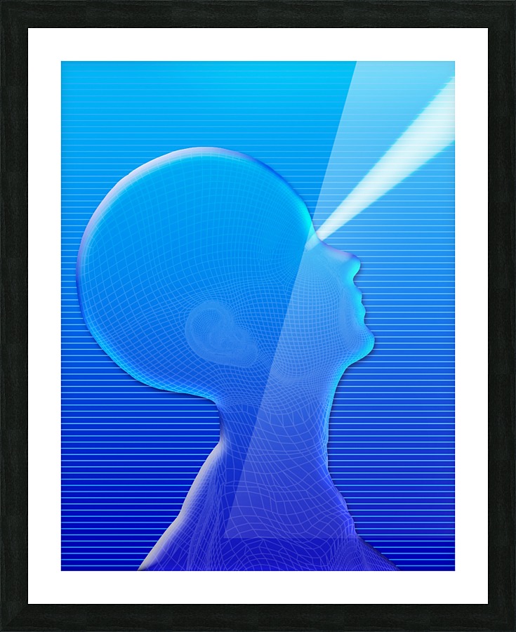 Water Head Picture Frame print