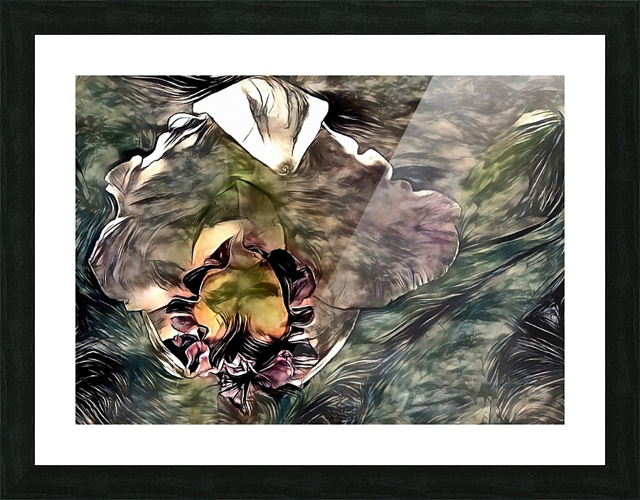 Abstract Iris Flower Picture Frame print