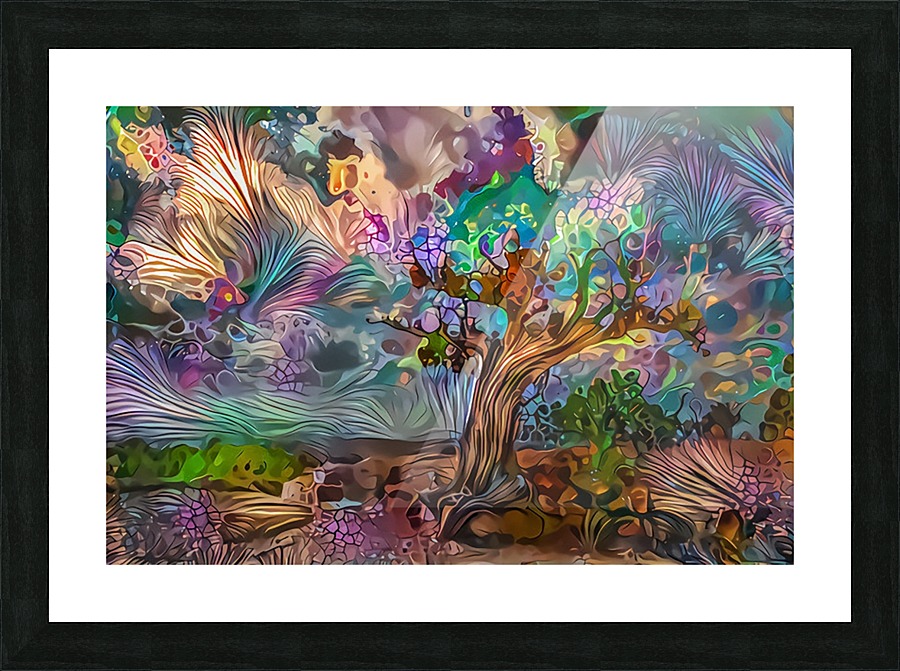 Old Tree Picture Frame print