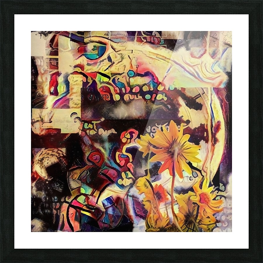 Yellow Flowers Picture Frame print