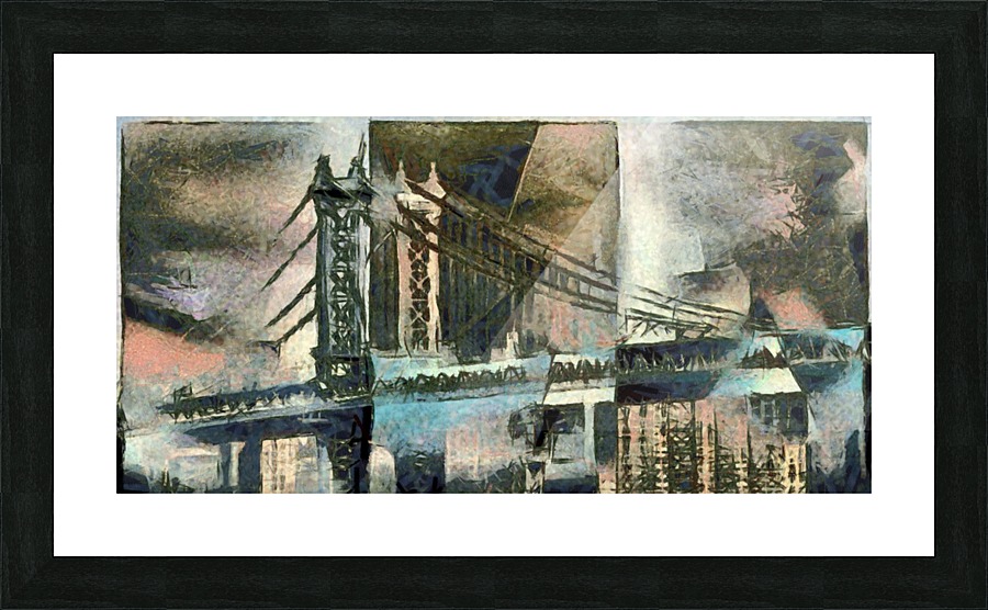 Manhattan Bridge Picture Frame print