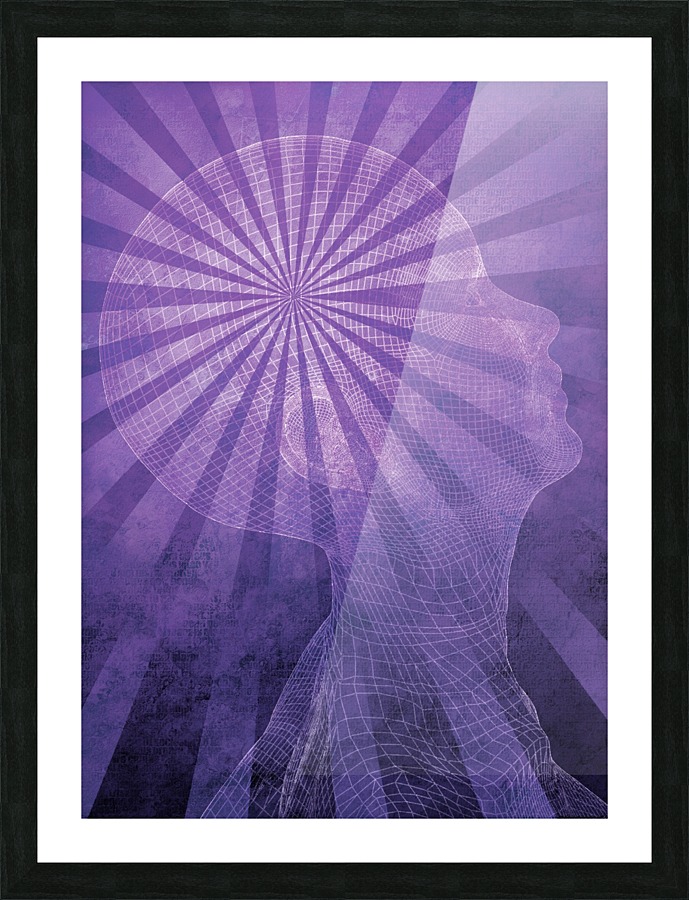 Artificial Intelligence Concept Picture Frame print