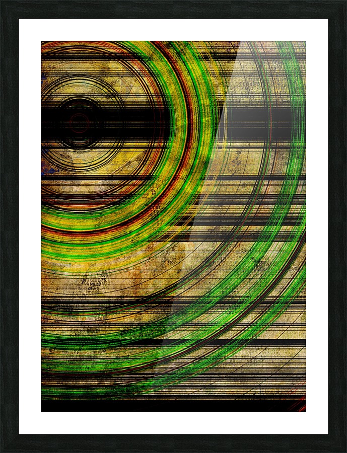 Grungy Abstract Picture Frame print
