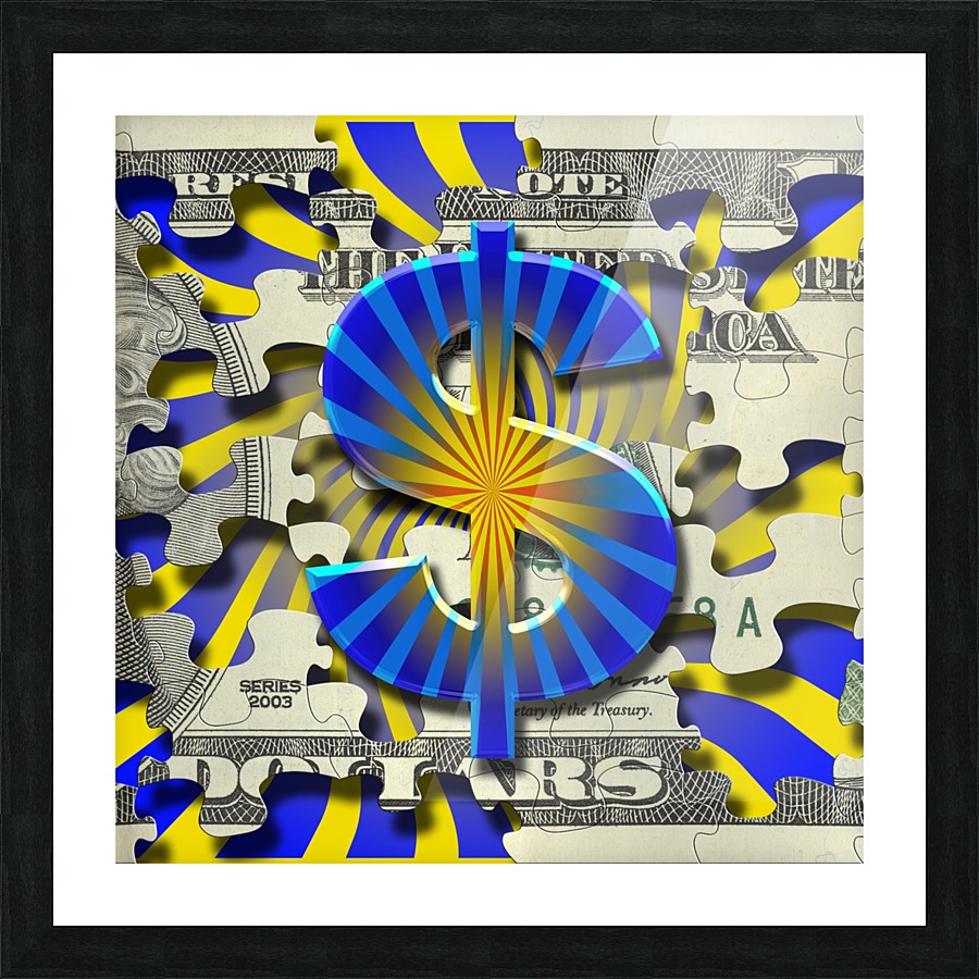 All Mighty Dollar Picture Frame print