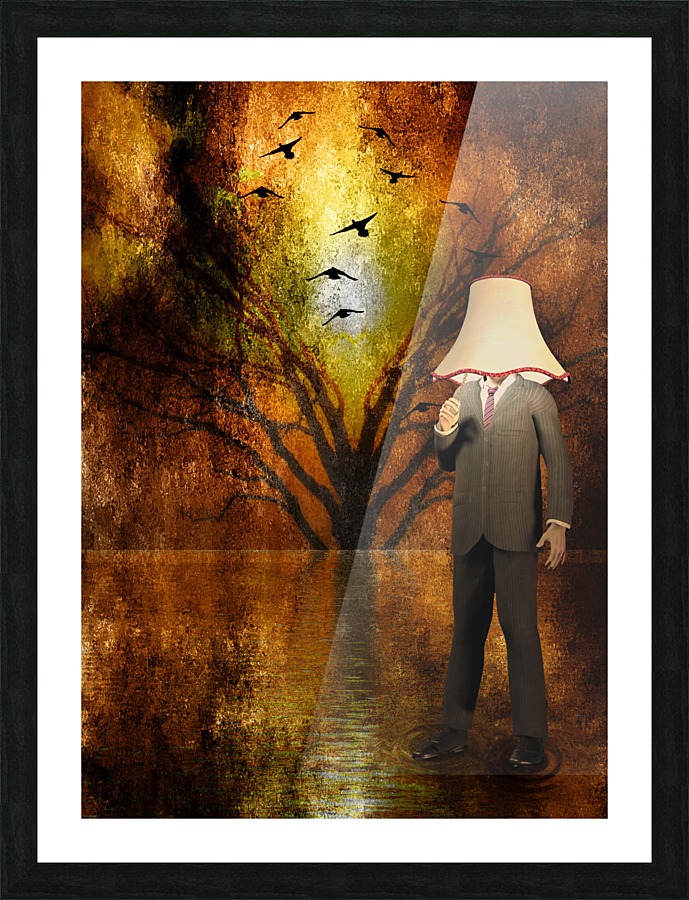 Lamp Man Picture Frame print