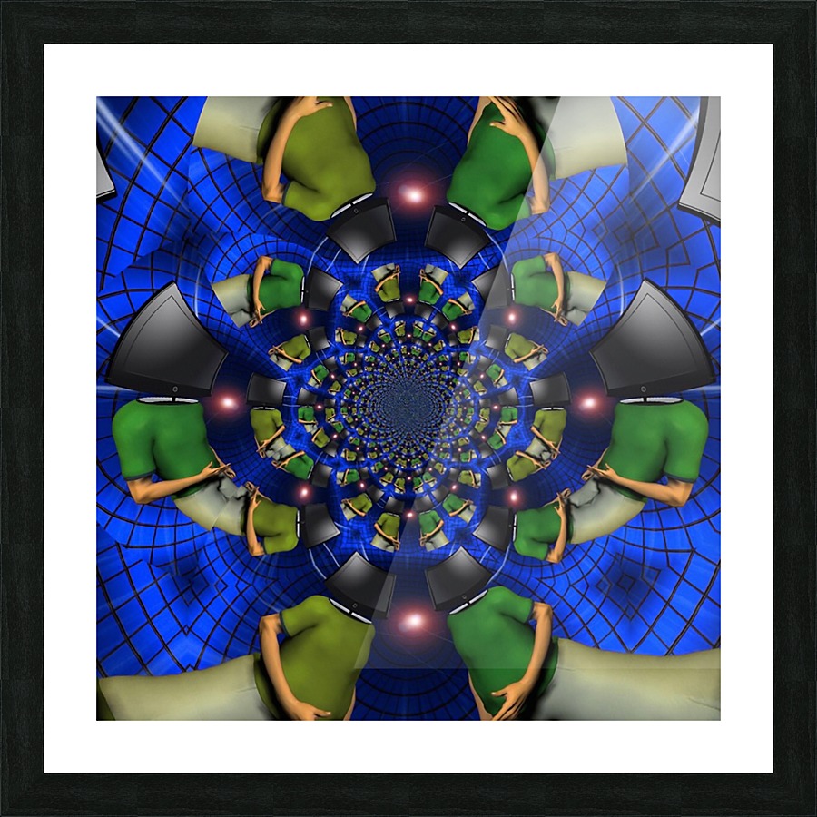 TV Head Picture Frame print
