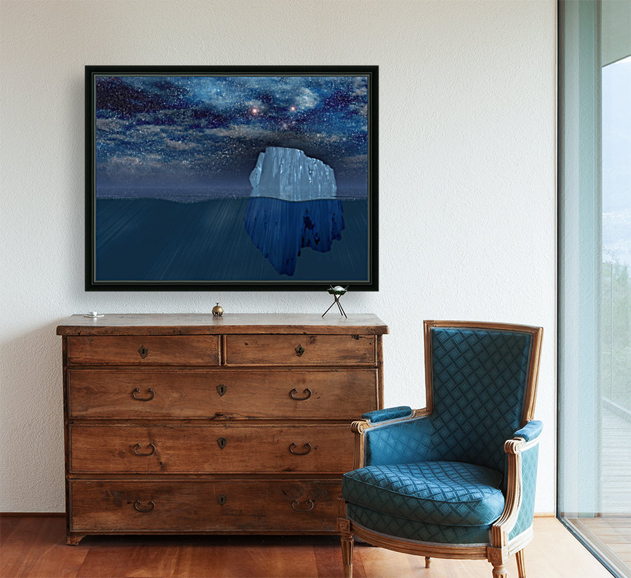 Iceberg at night Reproduction
