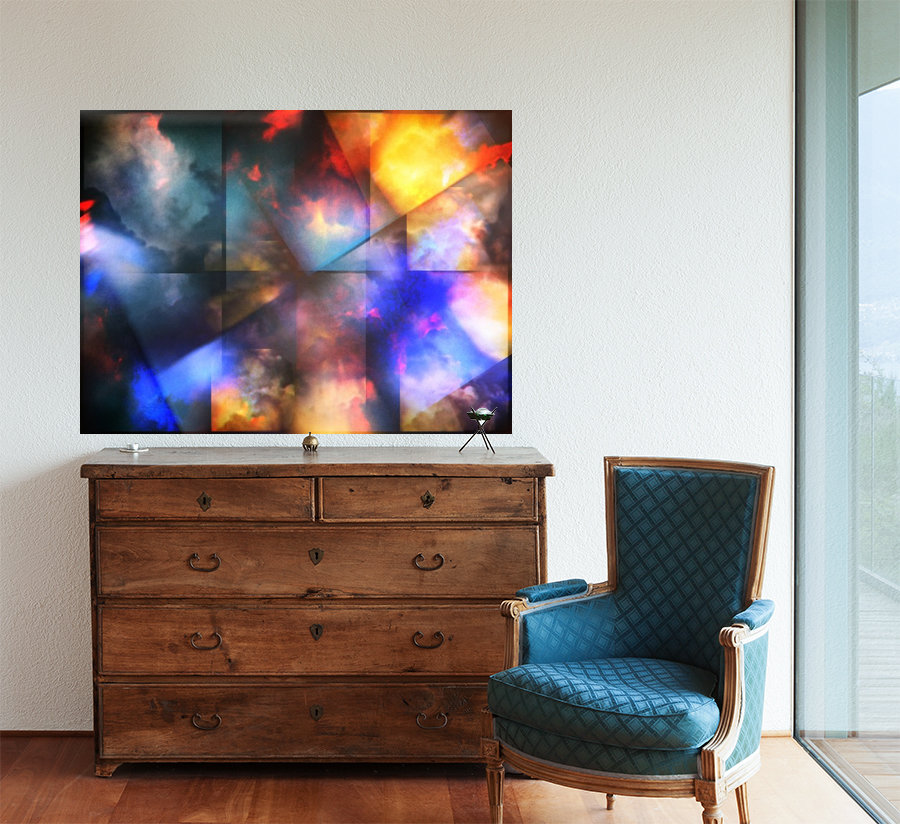 Colorful abstract clouds Reproduction