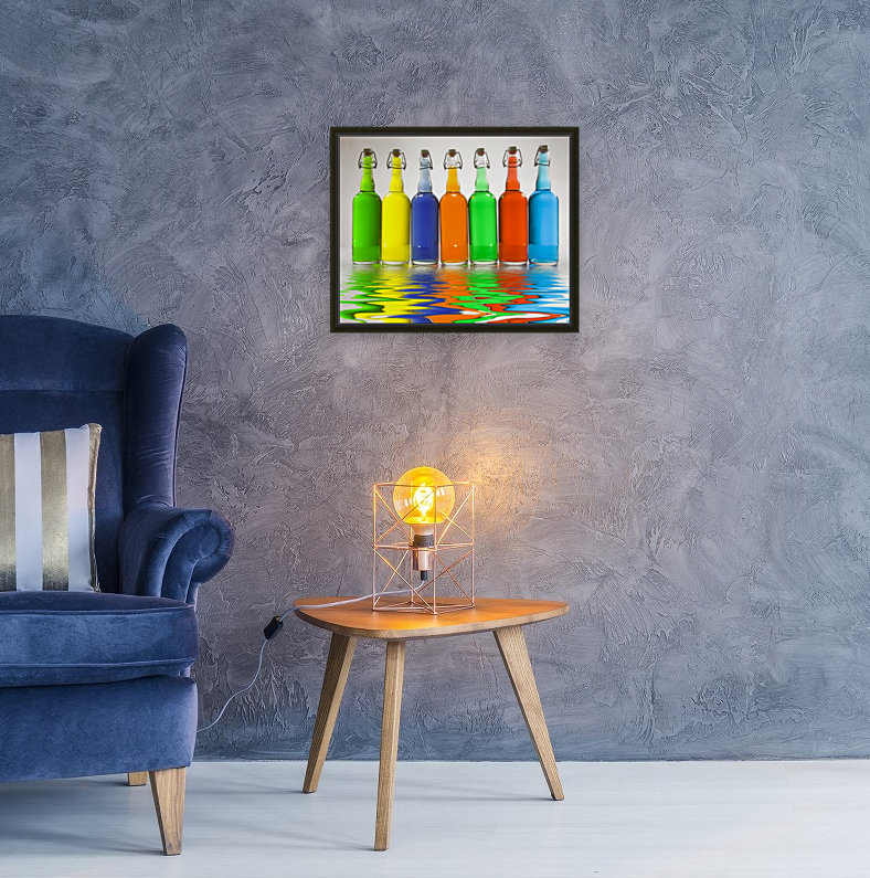 Color Filled Bottles Reproduction