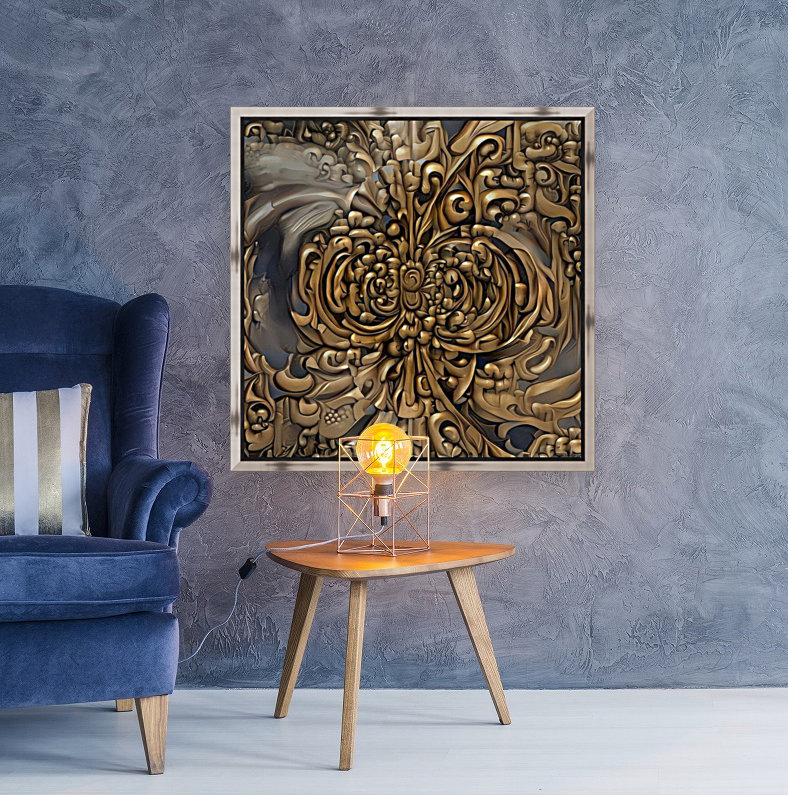 Carved wooden pattern Reproduction