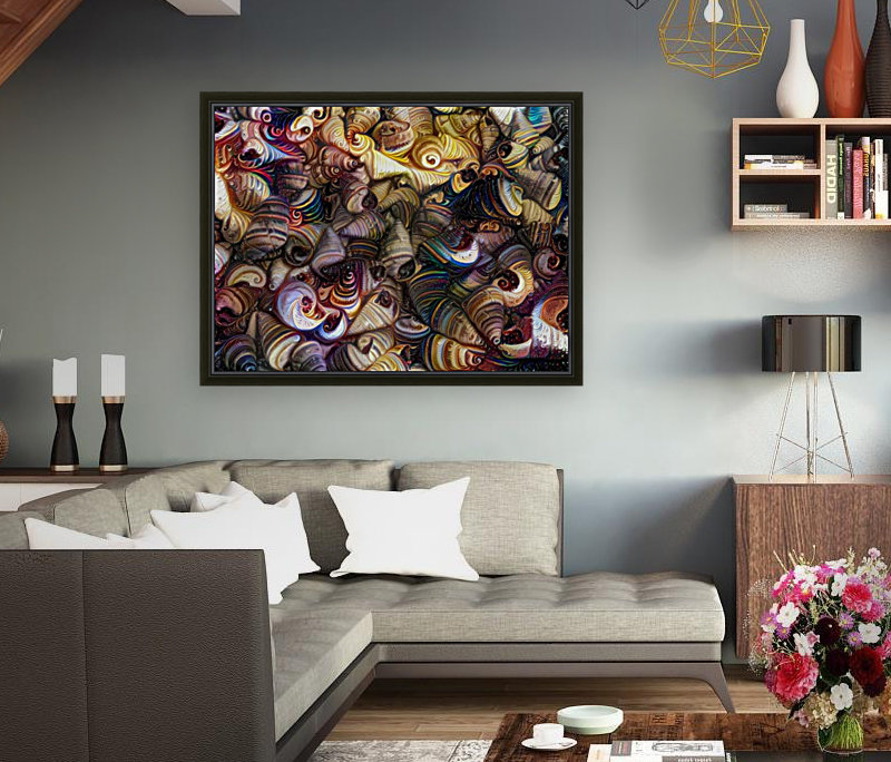 Seashell Colorful Pattern Reproduction