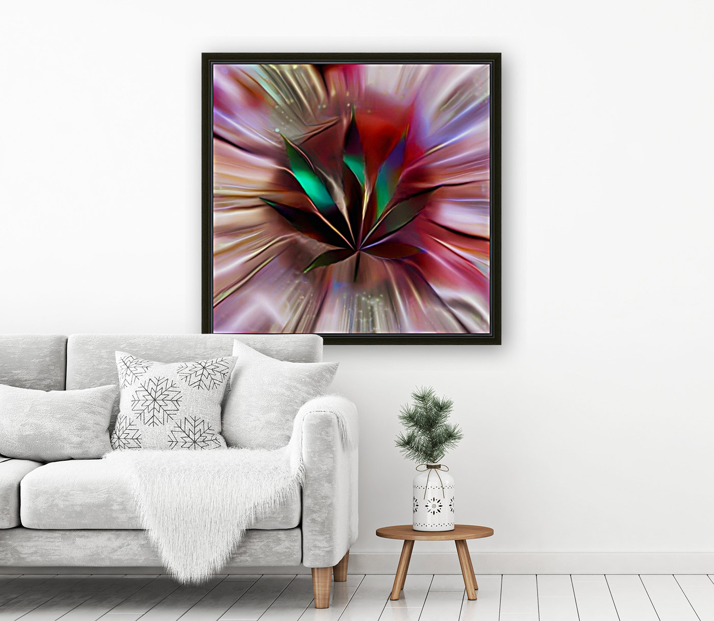 Vivid Marijuana Leaf Reproduction