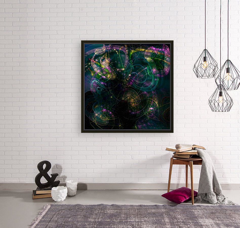 Swirling Neon Lights Reproduction
