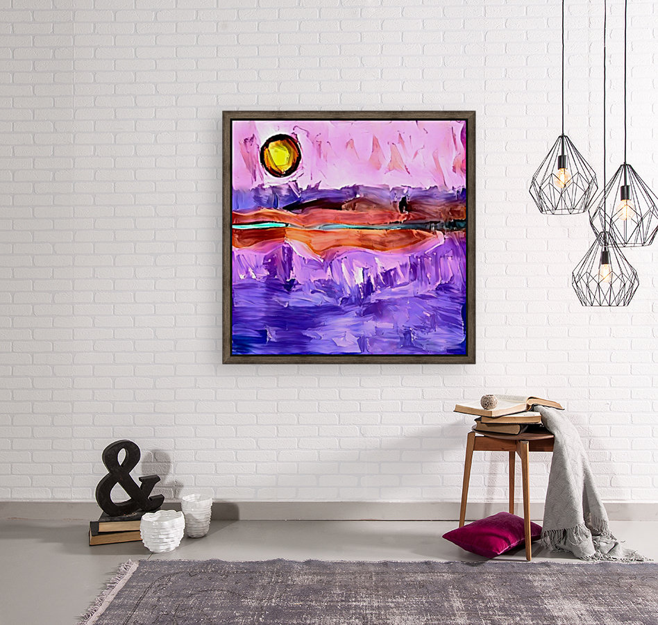 Abstract  Sunset Reproduction
