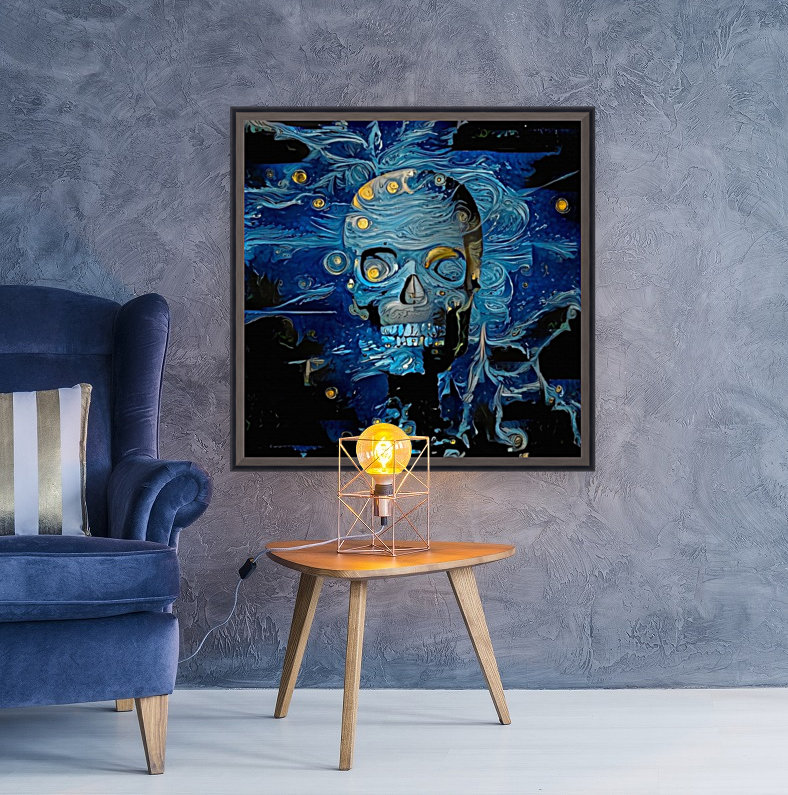 Blue Skull Reproduction