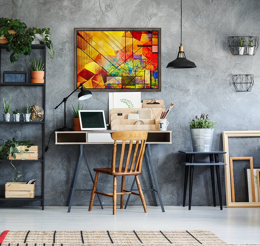 Modern Geometric Abstract Reproduction