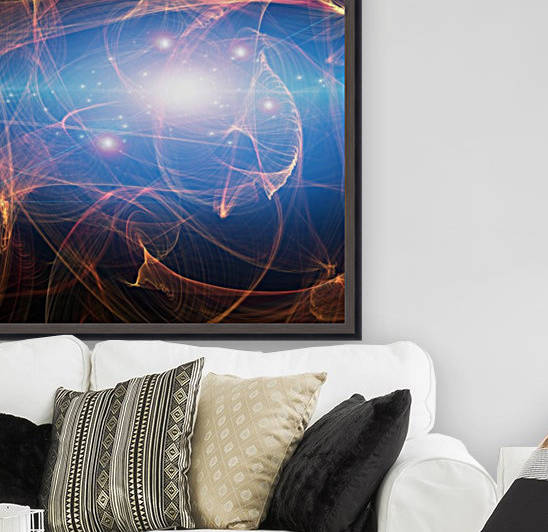 Beautiful Flowing Abstract Light Reproduction