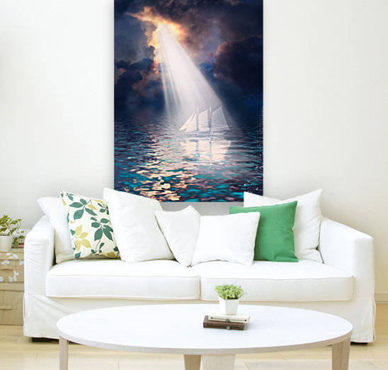 Ghostly Sailboat Reproduction