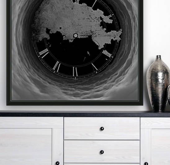 Clock and Clouds by Bruce Rolff