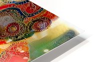 Watercolor Ethnic Pattern HD Metal print