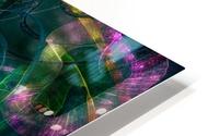 Swirling Neon Lights HD Metal print